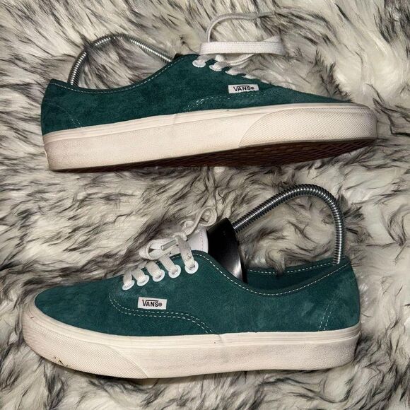 Vans Men's Green Suede Authentic - Picture 1 of 6
